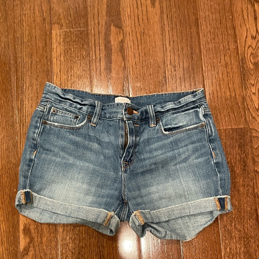 JCrew rolled hem jean shorts - size 25